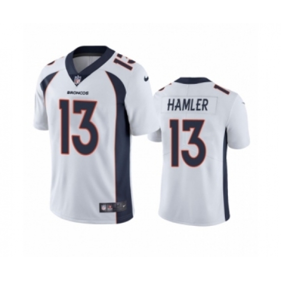 Denver Broncos 13 K.J. Hamler White Vapor Untouchable Limited Jersey