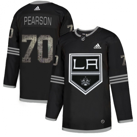 Men's Adidas Los Angeles Kings 70 Tanner Pearson Black Authentic Classic Stitched NHL Jersey