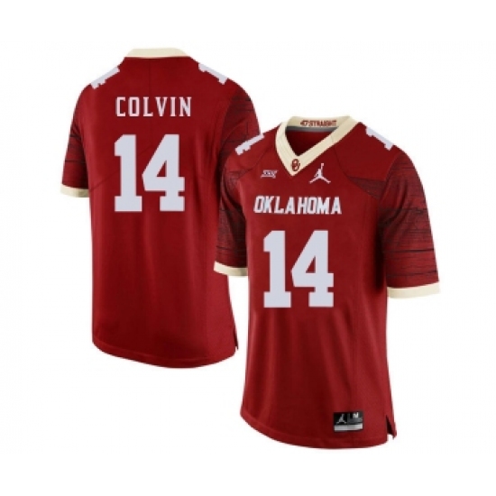 Oklahoma Sooners 14 Aaron Colvin Red 47 Game Winning Streak College Football Jersey