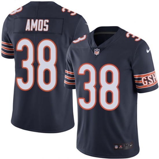 Youth Nike Chicago Bears 38 Adrian Amos Navy Blue Team Color Vapor Untouchable Limited Player NFL Jersey