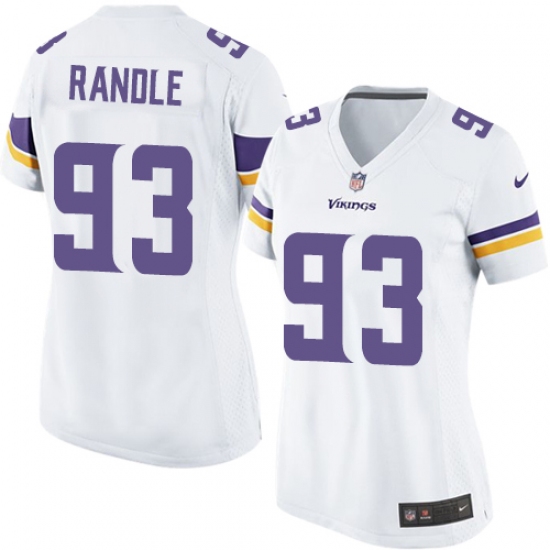 Women's Nike Minnesota Vikings 93 John Randle Game White NFL Jersey