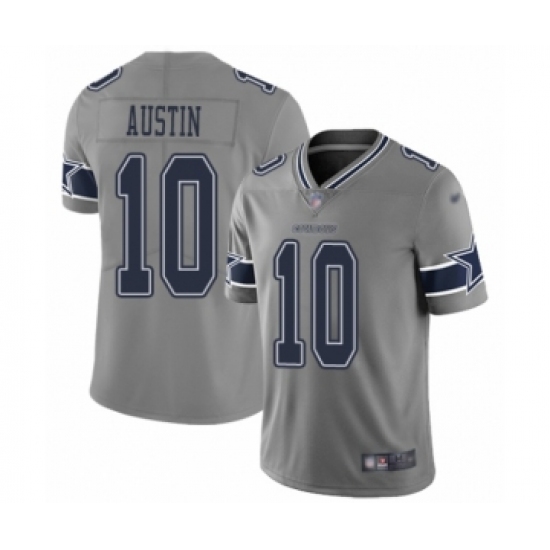 Men's Dallas Cowboys 10 Tavon Austin Limited Gray Inverted Legend Football Jersey