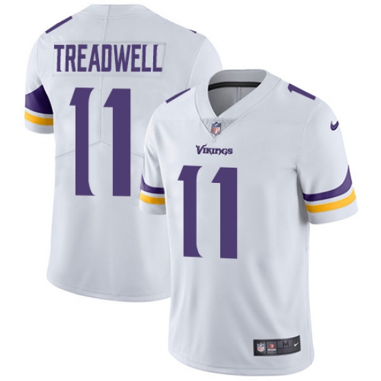 Men's Nike Minnesota Vikings 11 Laquon Treadwell White Vapor Untouchable Limited Player NFL Jersey