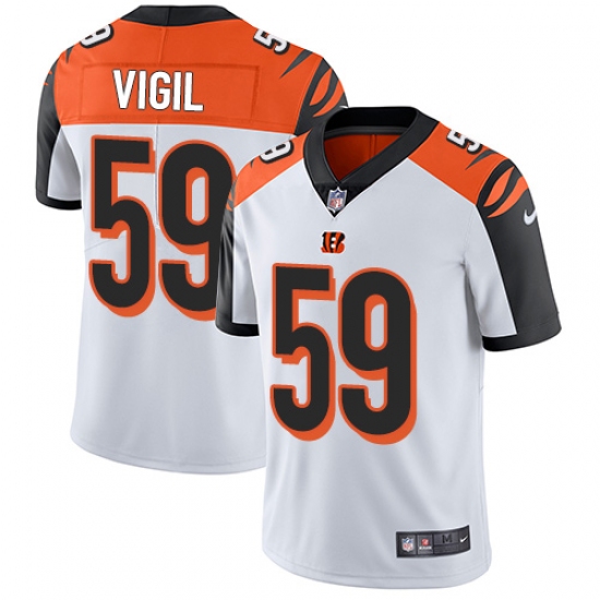 Men's Nike Cincinnati Bengals 59 Nick Vigil Vapor Untouchable Limited White NFL Jersey