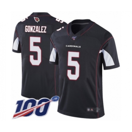 Men's Arizona Cardinals 5 Zane Gonzalez Black Alternate Vapor Untouchable Limited Player 100th Season Football Jersey