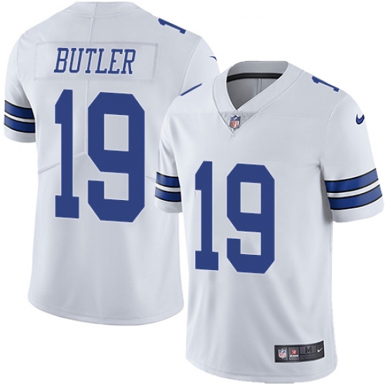 Men's Nike Dallas Cowboys 19 Brice Butler White Vapor Untouchable Limited Player NFL Jersey