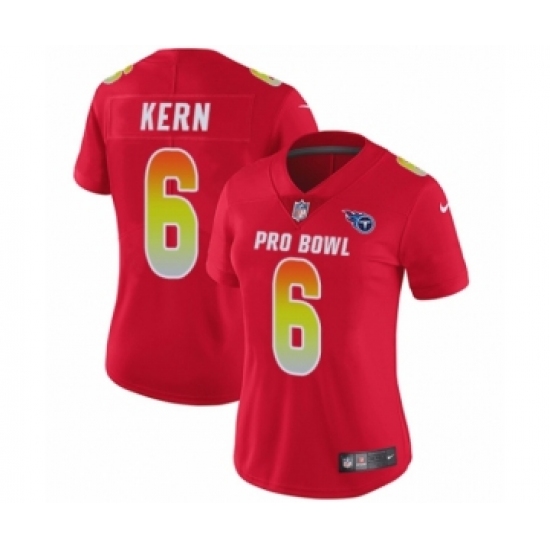 Women's Nike Tennessee Titans 6 Brett Kern Limited Red AFC 2019 Pro Bowl NFL Jersey