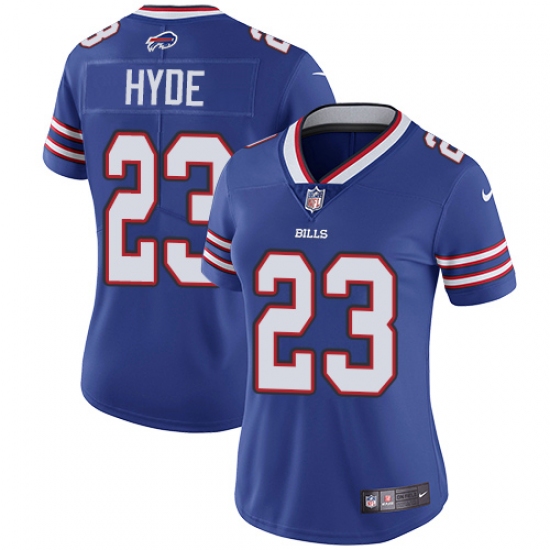 Women's Nike Buffalo Bills 23 Micah Hyde Elite Royal Blue Team Color NFL Jersey