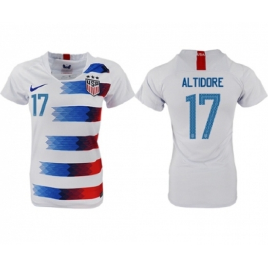 Women's USA 17 Altidore Home Soccer Country Jersey