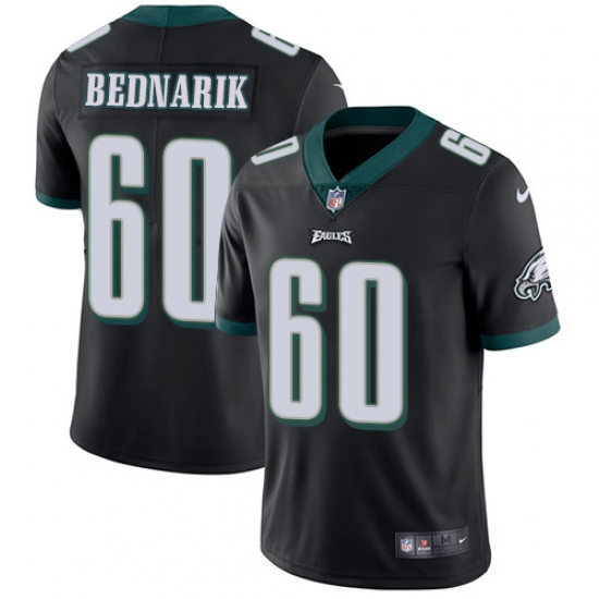 Men's Nike Philadelphia Eagles 60 Chuck Bednarik Black Alternate Vapor Untouchable Limited Player NFL Jersey