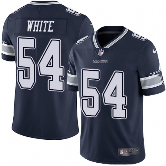 Men's Nike Dallas Cowboys 54 Randy White Navy Blue Team Color Vapor Untouchable Limited Player NFL Jersey