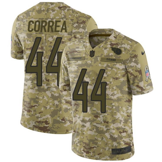Youth Nike Tennessee Titans 44 Kamalei Correa Limited Camo 2018 Salute to Service NFL Jersey