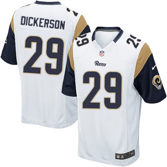 Men's Nike Los Angeles Rams 29 Eric Dickerson Game White NFL Jersey