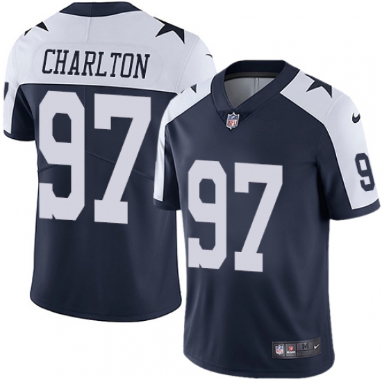 Youth Nike Dallas Cowboys 97 Taco Charlton Navy Blue Throwback Alternate Vapor Untouchable Limited Player NFL Jersey