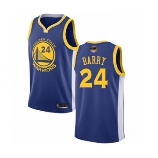 Youth Golden State Warriors 24 Rick Barry Swingman Royal Blue 2019 Basketball Finals Bound Basketball Jersey - Icon Edition