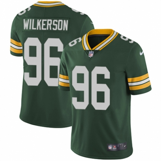 Men's Nike Green Bay Packers 96 Muhammad Wilkerson Green Team Color Vapor Untouchable Limited Player NFL Jersey