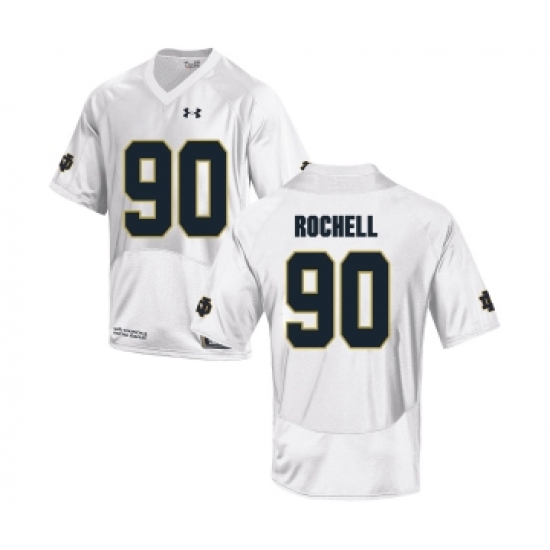 Notre Dame Fighting Irish 90 Isaac Rochell White College Football Jersey