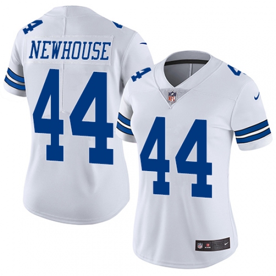 Women's Nike Dallas Cowboys 44 Robert Newhouse White Vapor Untouchable Limited Player NFL Jersey