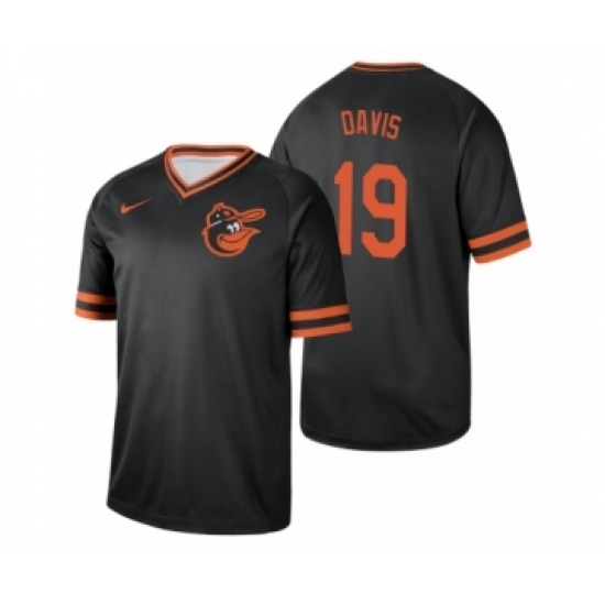 Youth Baltimore Orioles 19 Chris Davis Black Cooperstown Collection Legend Jersey