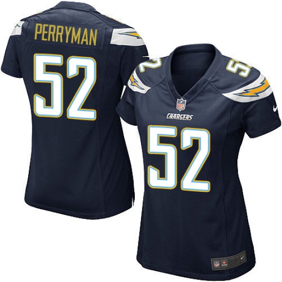 Women's Nike Los Angeles Chargers 52 Denzel Perryman Game Navy Blue Team Color NFL Jersey