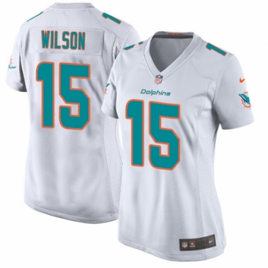 Women's Nike Miami Dolphins 15 Albert Wilson Game White NFL Jersey
