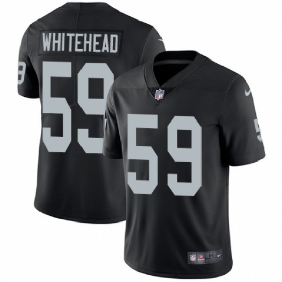 Men's Nike Oakland Raiders 59 Tahir Whitehead Black Team Color Vapor Untouchable Limited Player NFL Jersey