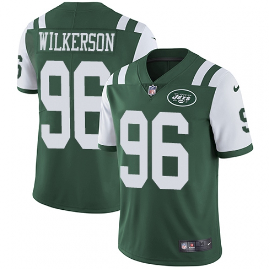 Youth Nike New York Jets 96 Muhammad Wilkerson Green Team Color Vapor Untouchable Limited Player NFL Jersey