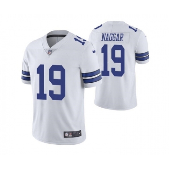 Men's Dallas Cowboys 19 Chris Naggar White Vapor Limited Stitched Jersey