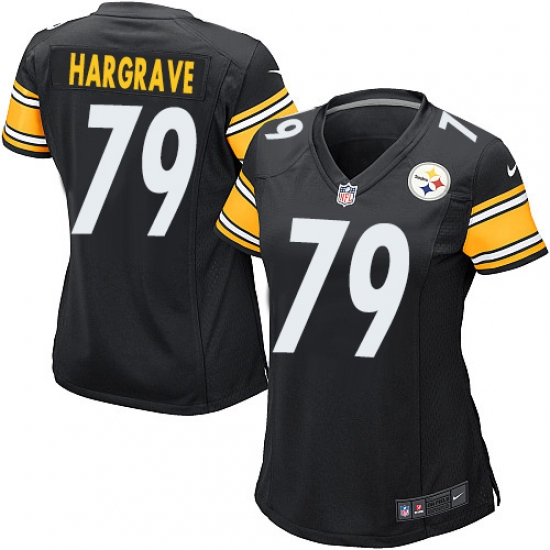 Women's Nike Pittsburgh Steelers 79 Javon Hargrave Game Black Team Color NFL Jersey