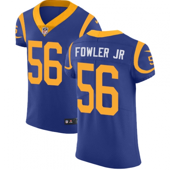 Men's Nike Los Angeles Rams 56 Dante Fowler Jr Royal Blue Alternate Vapor Untouchable Elite Player NFL Jersey
