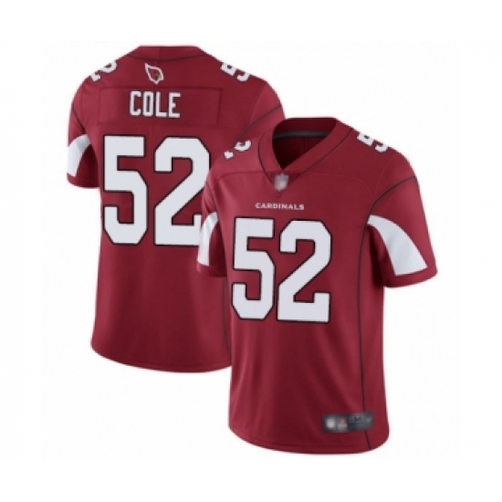 Youth Arizona Cardinals 52 Mason Cole Red Team Color Vapor Untouchable Limited Player Football Jersey