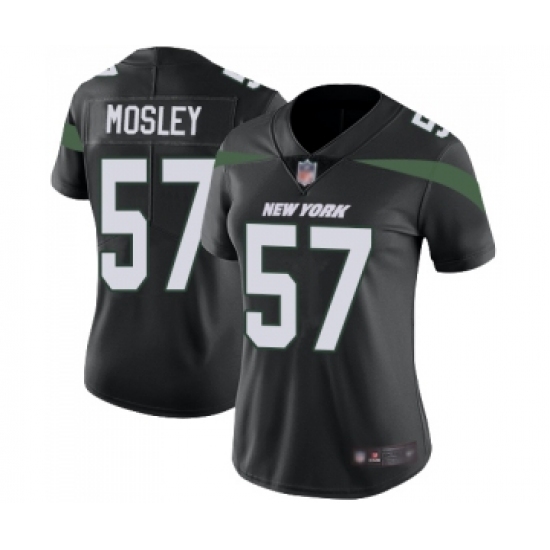 Women's New York Jets 57 C.J. Mosley Black Alternate Vapor Untouchable Limited Player Football Jersey