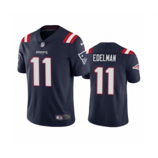 New England Patriots 11 Julian Edelman Navy 2020 Vapor Limited Jersey