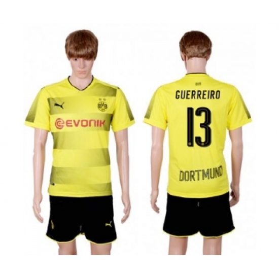 Dortmund 13 Guerreiro Home Soccer Club Jersey