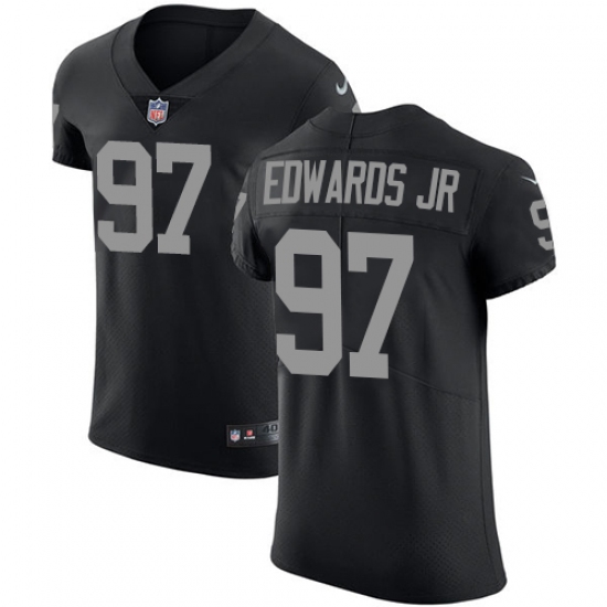 Men's Nike Oakland Raiders 97 Mario Edwards Jr Black Team Color Vapor Untouchable Elite Player NFL Jersey