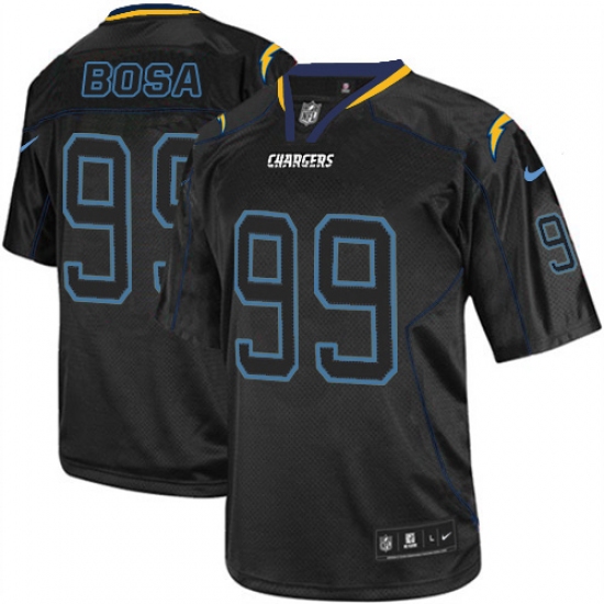 Men's Nike Los Angeles Chargers 99 Joey Bosa Elite Lights Out Black NFL Jersey