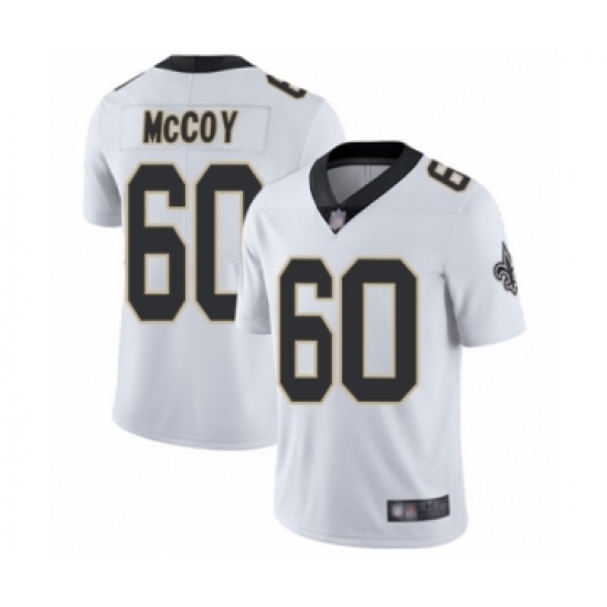Men's New Orleans Saints 60 Erik McCoy White Vapor Untouchable Limited Player Football Jersey