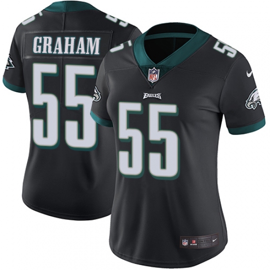 Women's Nike Philadelphia Eagles 55 Brandon Graham Black Alternate Vapor Untouchable Limited Player NFL Jersey