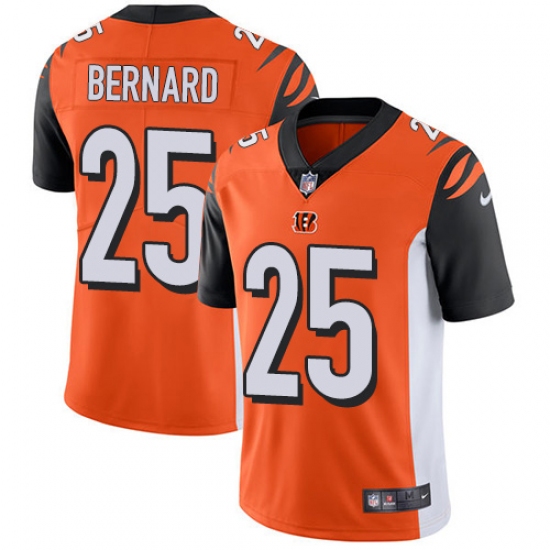 Men's Nike Cincinnati Bengals 25 Giovani Bernard Vapor Untouchable Limited Orange Alternate NFL Jersey