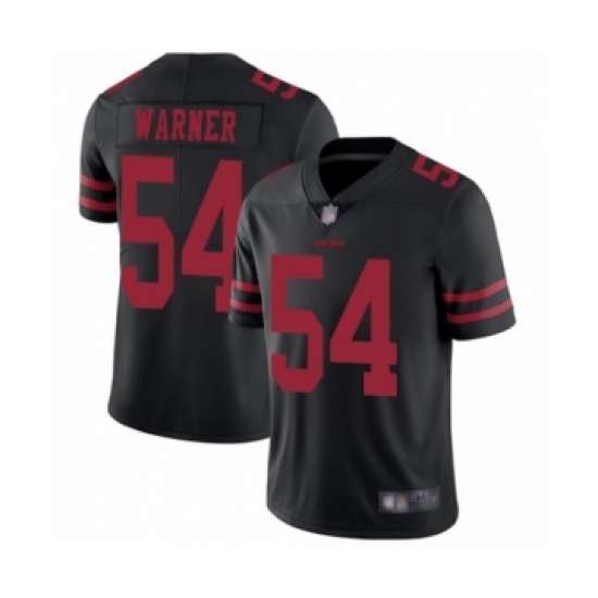 Men's San Francisco 49ers 54 Fred Warner Black Vapor Untouchable Limited Player Football Jersey