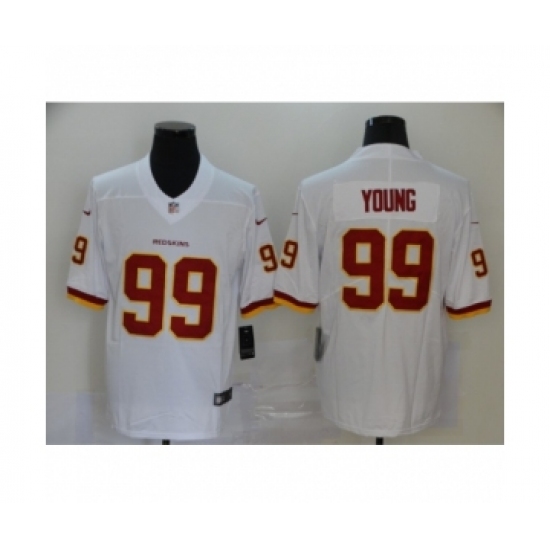 Washington Redskins 99 Chase Young white 2020 NFL Draft Vapor Limited Jersey