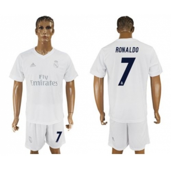 Real Madrid 7 Ronaldo Marine Environmental Protection Home Soccer Club Jersey