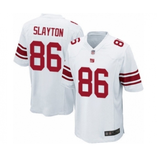 Men's New York Giants 86 Darius Slayton Game White Football Jersey