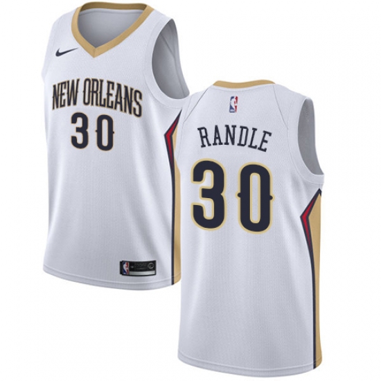 Youth Nike New Orleans Pelicans 30 Julius Randle Swingman White NBA Jersey - Association Edition