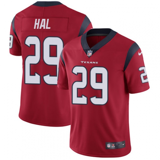 Youth Nike Houston Texans 29 Andre Hal Limited Red Alternate Vapor Untouchable NFL Jersey