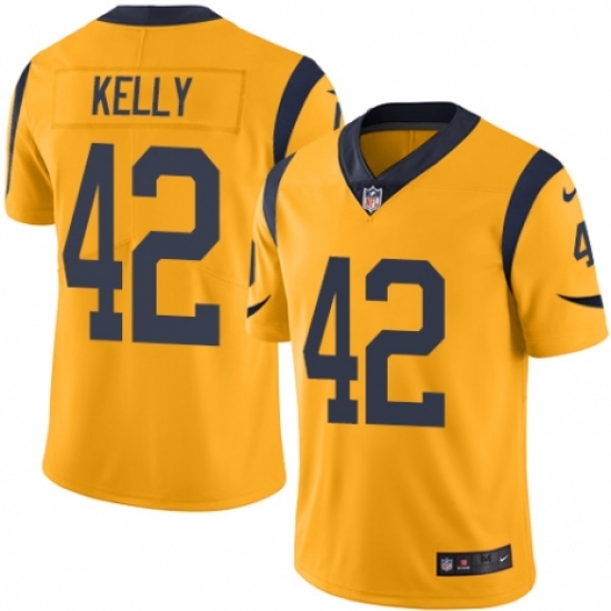 Youth Nike Los Angeles Rams 42 John Kelly Limited Gold Rush Vapor Untouchable NFL Jersey