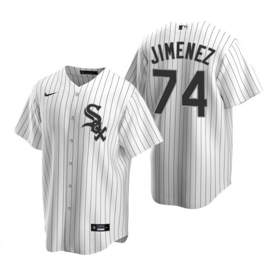 Men's Nike Chicago White Sox 74 Eloy Jimenez White Home Stitched Baseball Jersey