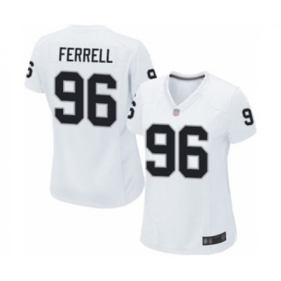 Women's Oakland Raiders 96 Clelin Ferrell Game White Football Jersey