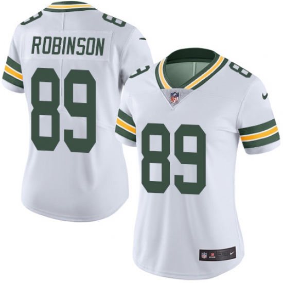 Women's Nike Green Bay Packers 89 Dave Robinson White Vapor Untouchable Limited Player NFL Jersey