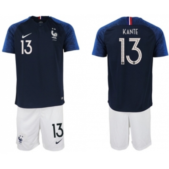 France 13 Kante Home Soccer Country Jersey
